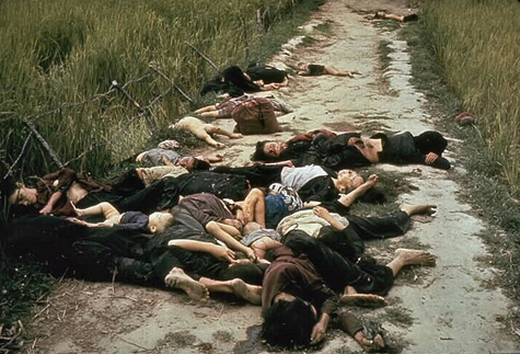 The My Lai Massacre of March 16, 1968 left horrific carnage of entirely civilian and mostly women and children, many of whom were sexually abused.